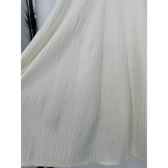 Sandro Alecia Knit and Denim Midi Dress Ribbed Midi Dress - Picture 4 of 9